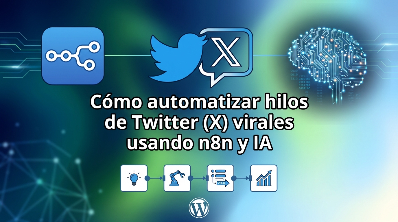 Cómo automatizar hilos de Twitter (X) virales usando n8n y IA