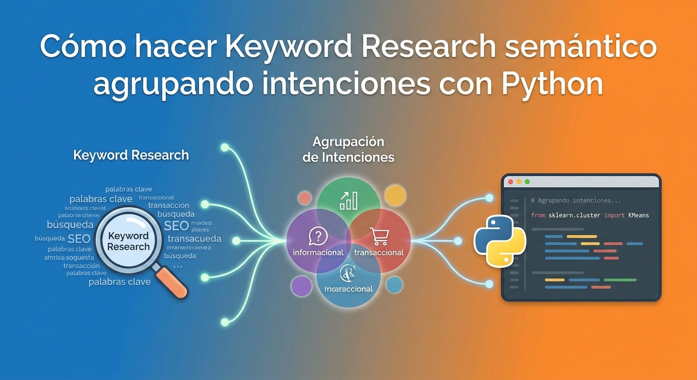 Cómo hacer Keyword Research semántico agrupando intenciones con Python