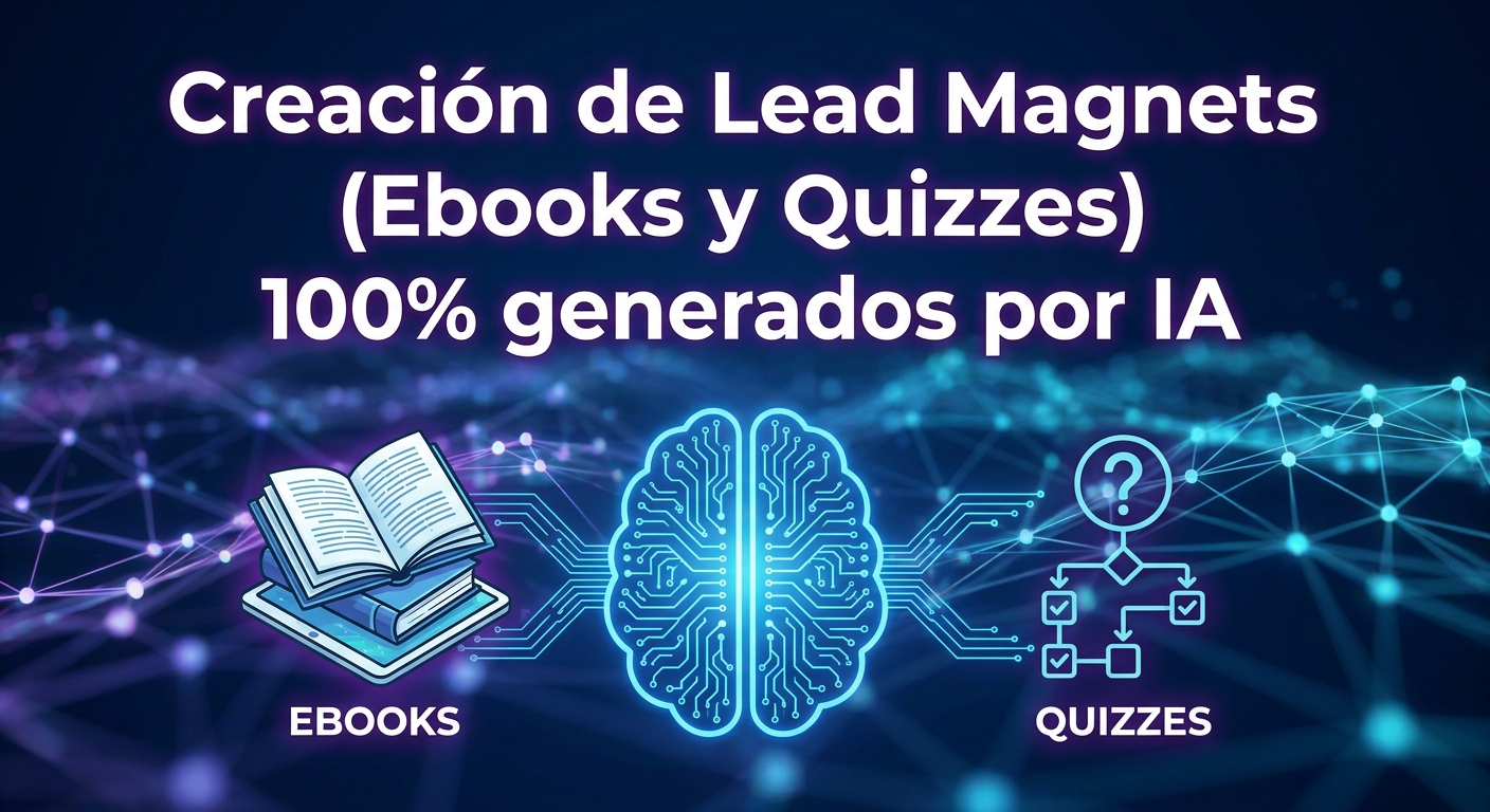 Creación de Lead Magnets (Ebooks y Quizzes) 100% generados por IA