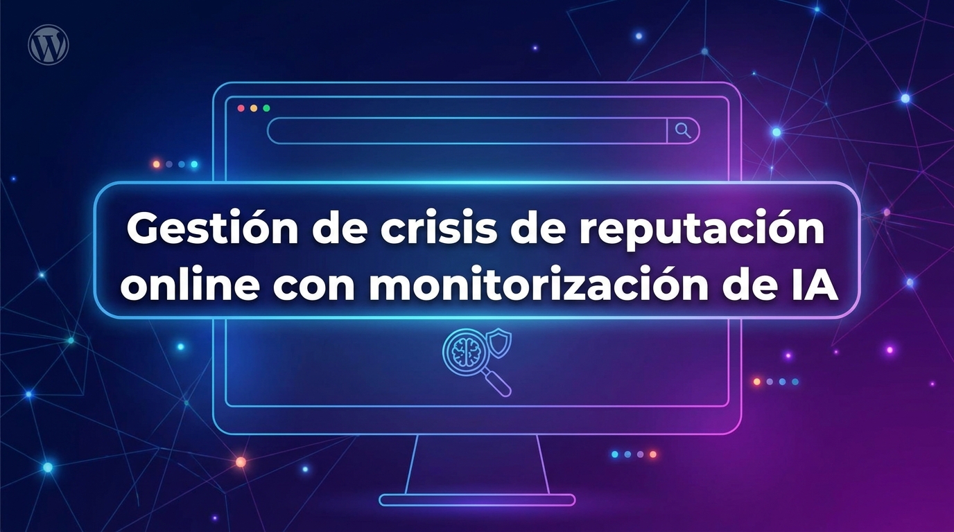 Gestión de crisis de reputación online con monitorización de IA