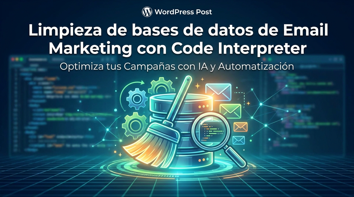 Limpieza de bases de datos de Email Marketing con Code Interpreter