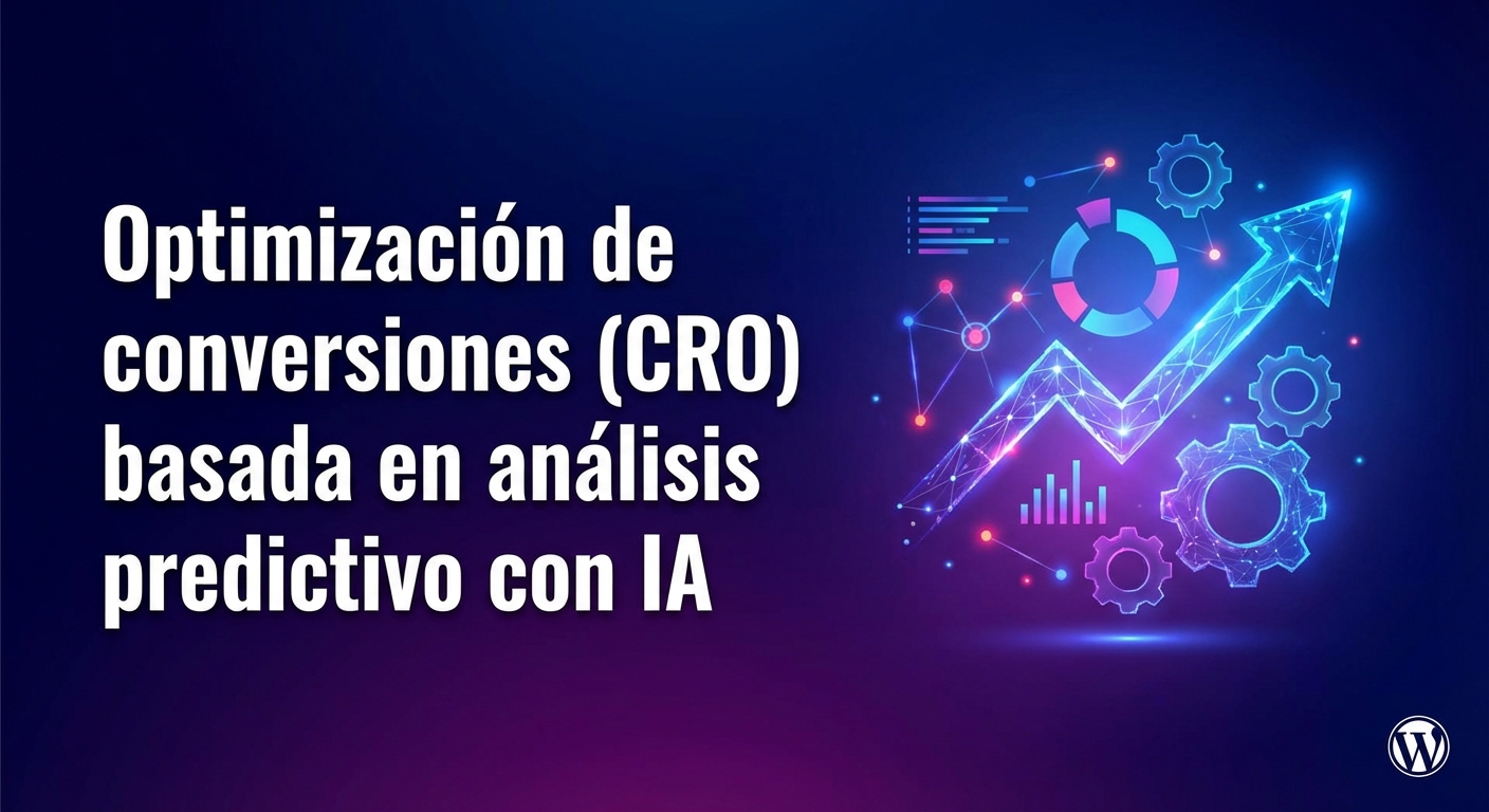 Optimización de conversiones (CRO) basada en análisis predictivo con IA