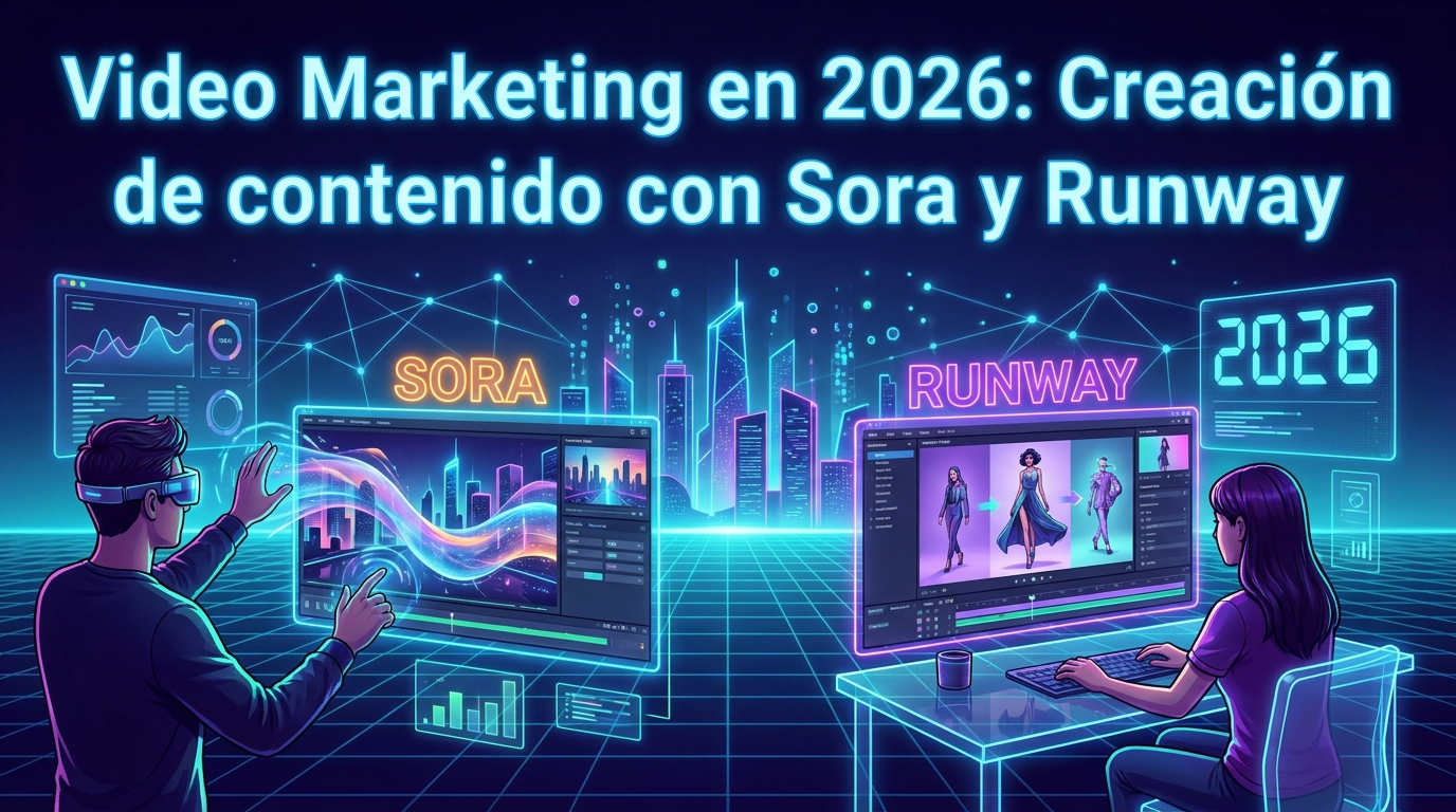 Video Marketing en 2026: Creación de contenido con Sora y Runway