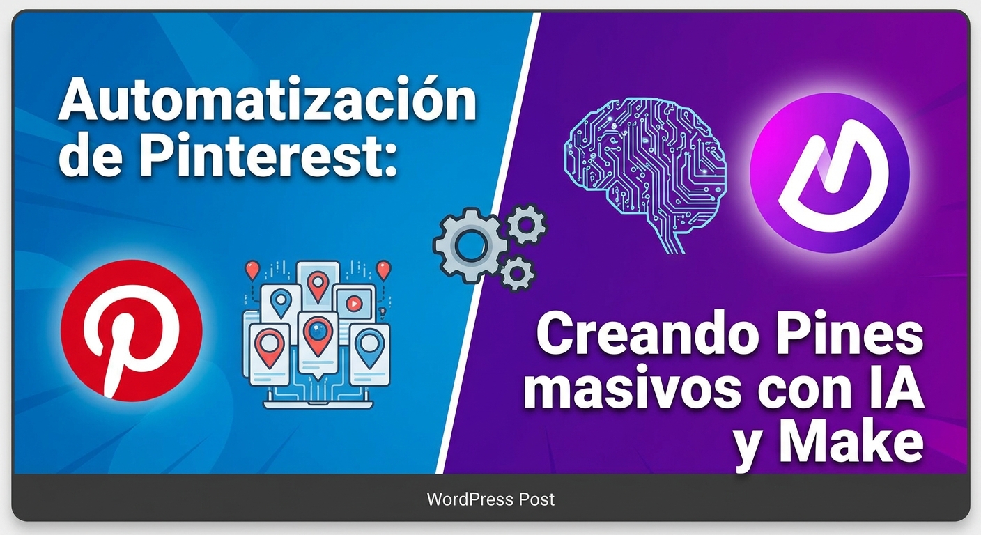 Automatización de Pinterest: Creando Pines masivos con IA y Make
