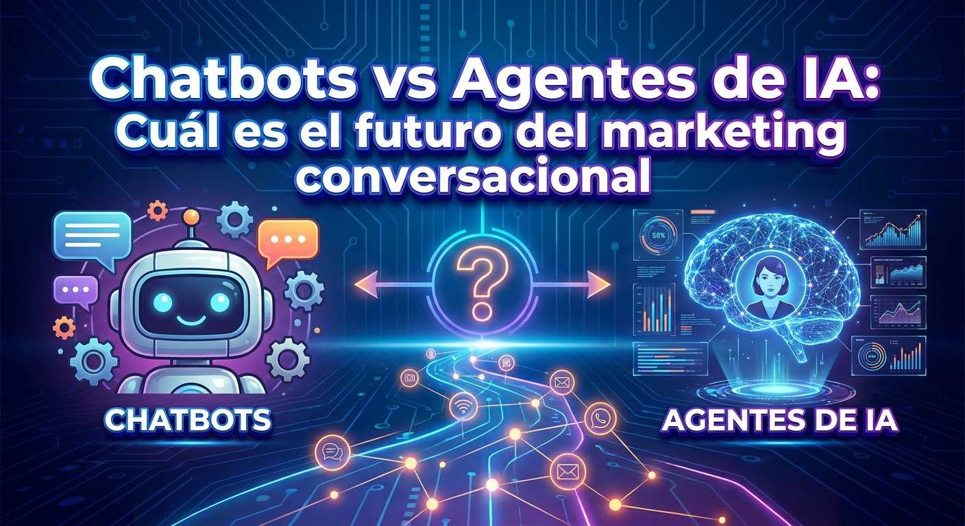 Chatbots vs Agentes de IA: Cuál es el futuro del marketing conversacional