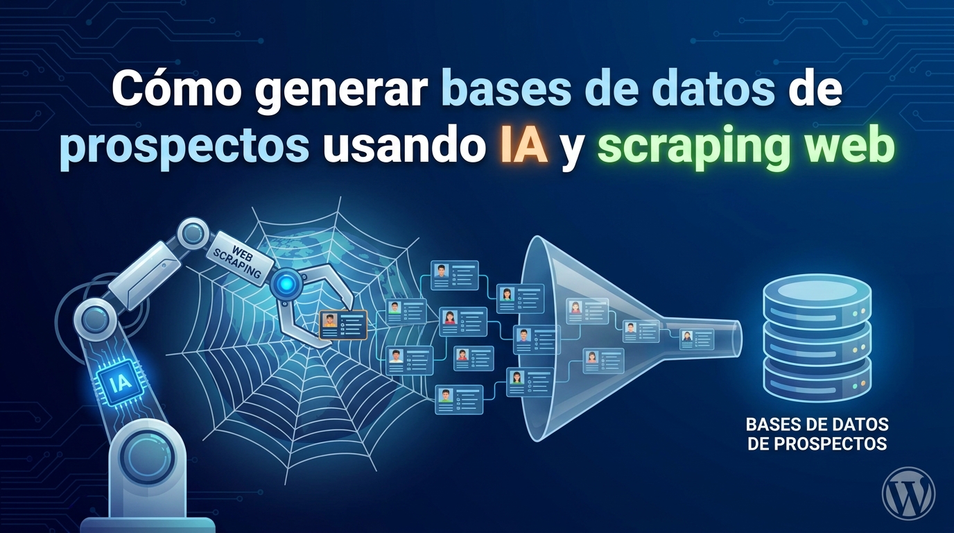 Cómo generar bases de datos de prospectos usando IA y scraping web