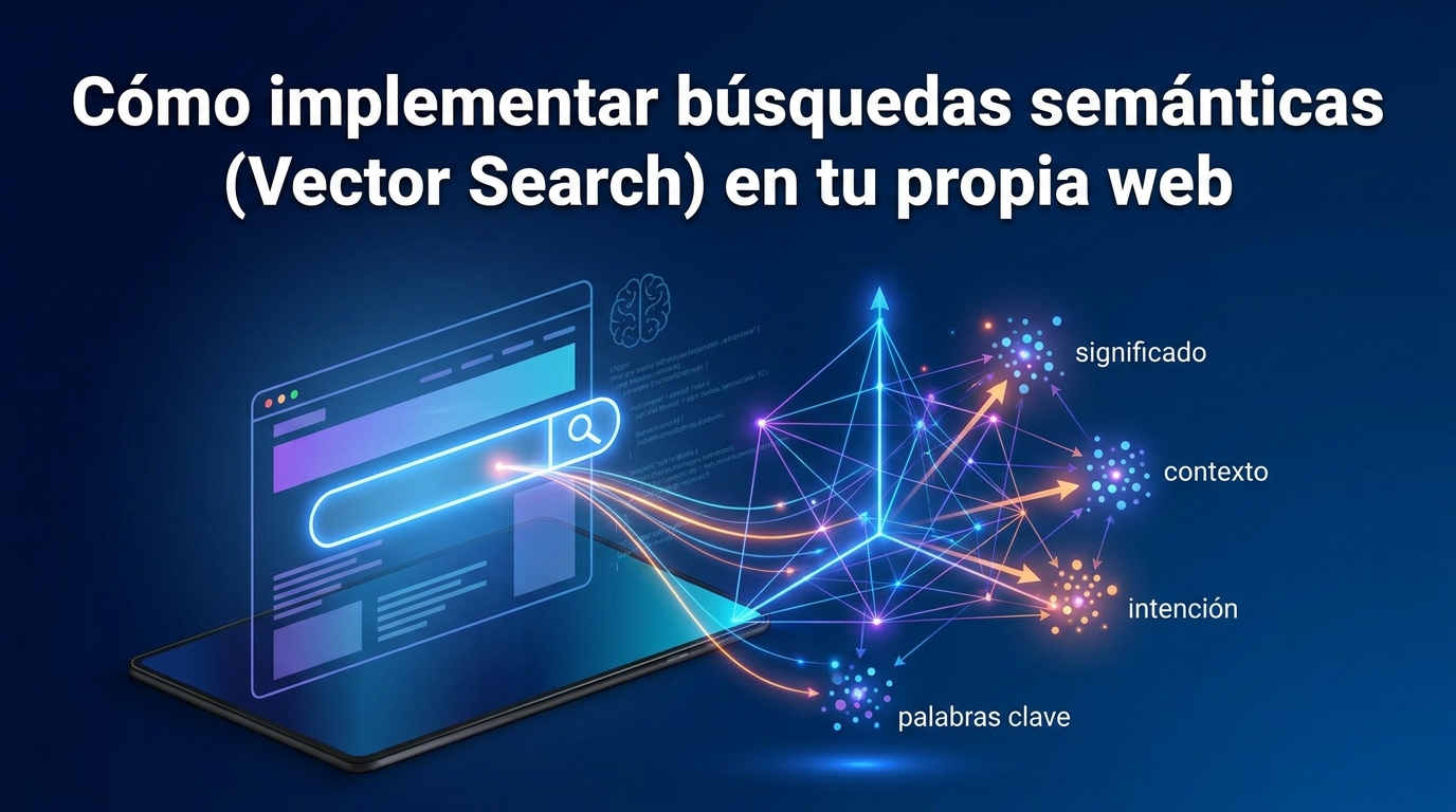 Cómo implementar búsquedas semánticas (Vector Search) en tu propia web