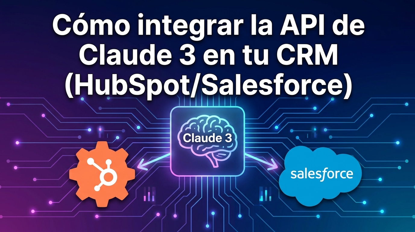 Cómo integrar la API de Claude 3 en tu CRM (HubSpot/Salesforce)
