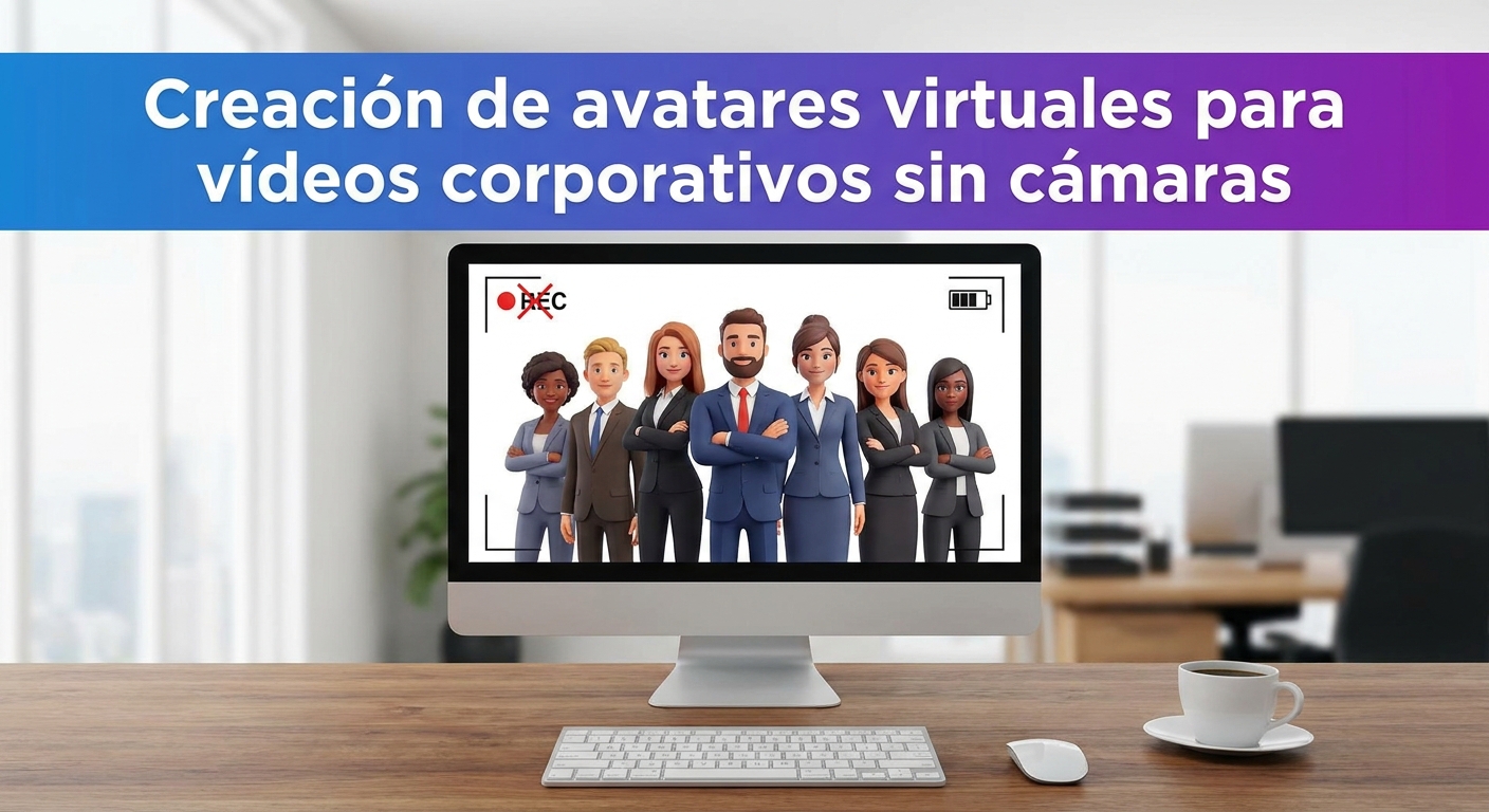 Creación de avatares virtuales para vídeos corporativos sin cámaras