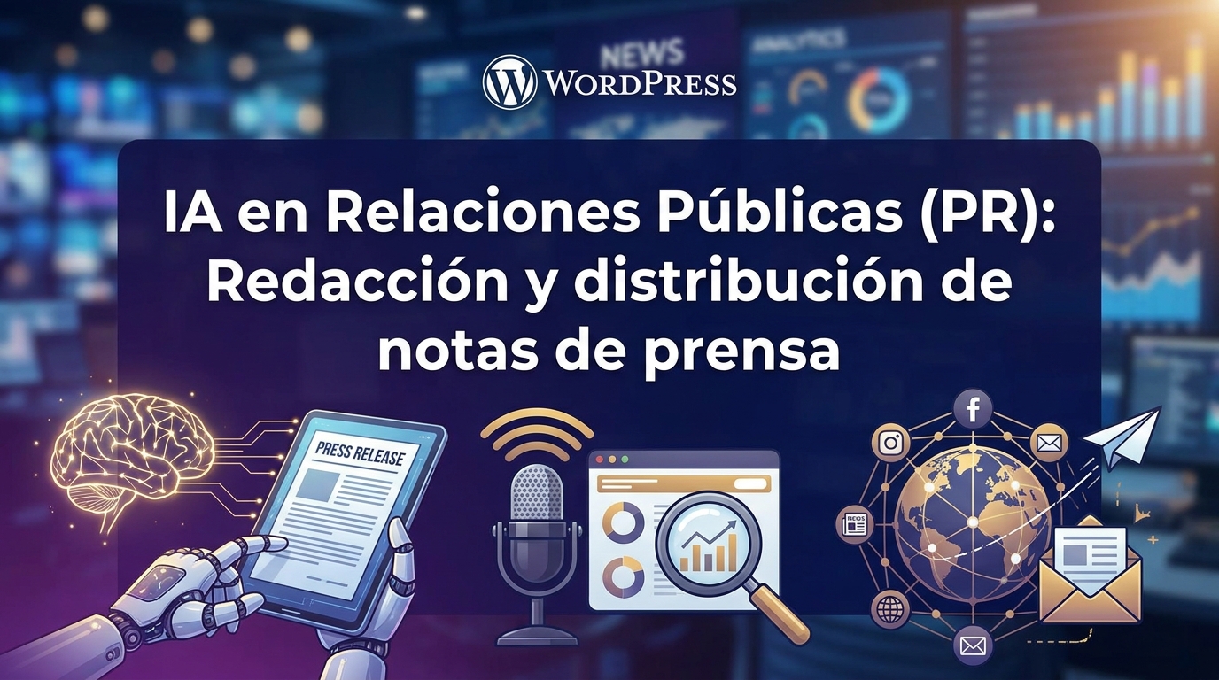 IA en Relaciones Públicas (PR): Redacción y distribución de notas de prensa
