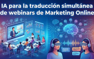 IA para la traducción simultánea de webinars de Marketing Online