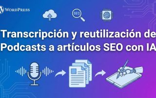 Transcripción y reutilización de Podcasts a artículos SEO con IA