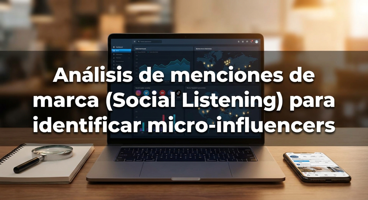 Análisis de menciones de marca (Social Listening) para identificar micro-influencers