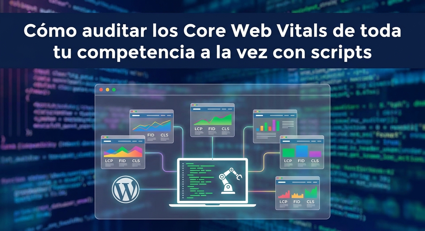 Cómo auditar los Core Web Vitals de toda tu competencia a la vez con scripts