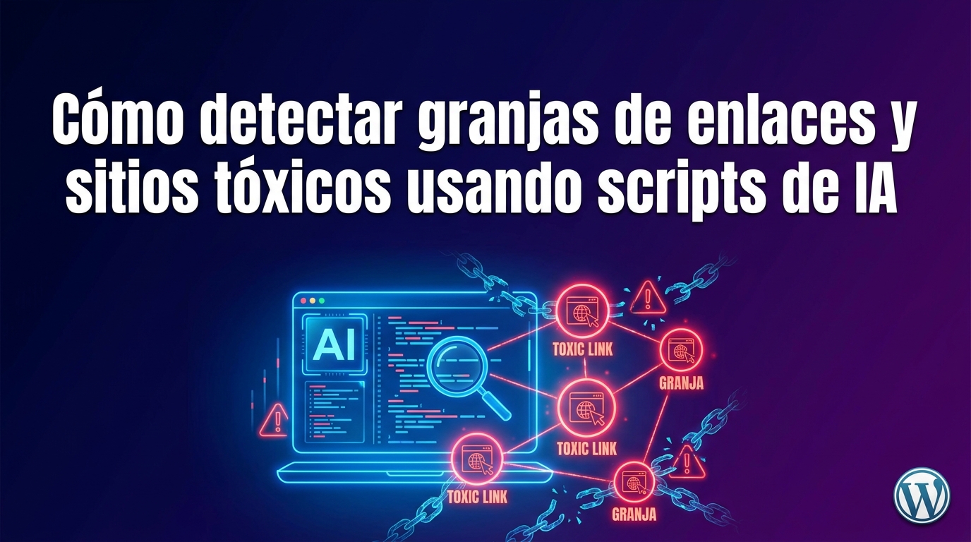 Cómo detectar granjas de enlaces y sitios tóxicos usando scripts de IA