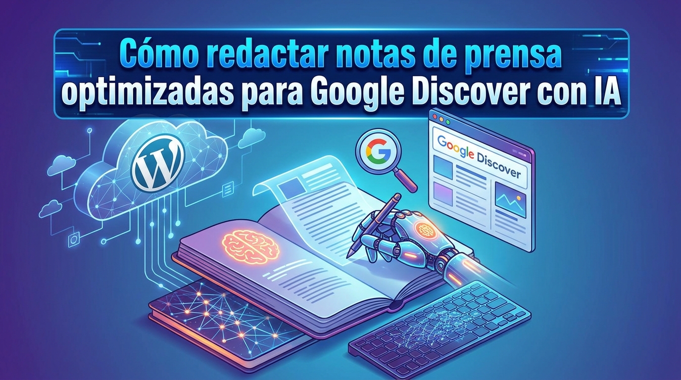 Cómo redactar notas de prensa optimizadas para Google Discover con IA