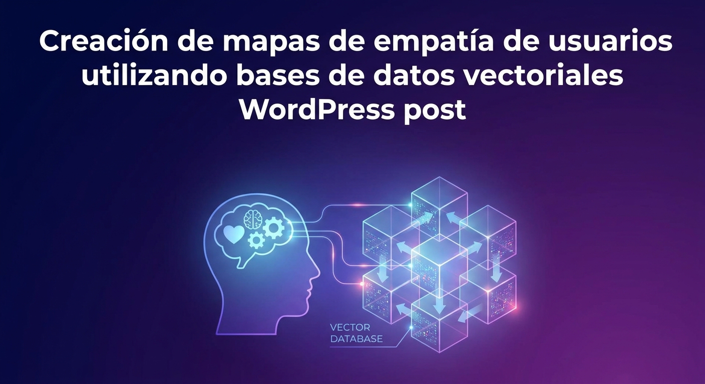 Creación de mapas de empatía de usuarios utilizando bases de datos vectoriales