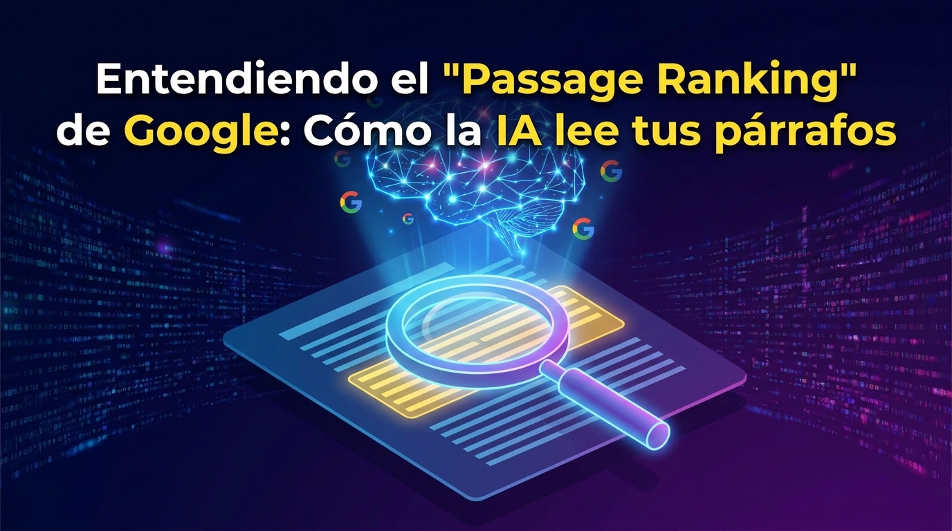 Entendiendo el "Passage Ranking" de Google: Cómo la IA lee tus párrafos
