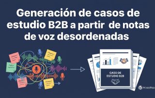 Generación de casos de estudio B2B a partir de notas de voz desordenadas