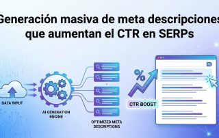 Generación masiva de meta descripciones que aumentan el CTR en SERPs