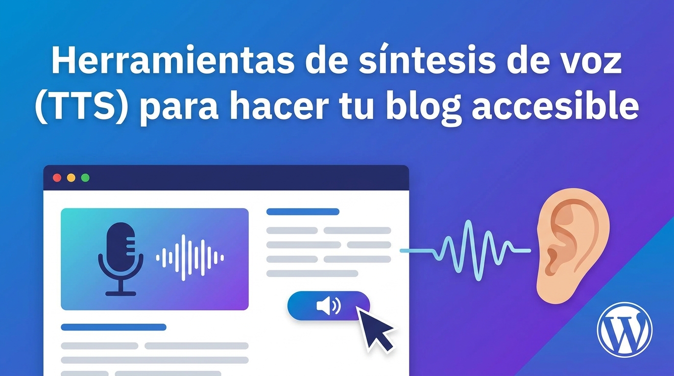 Herramientas de síntesis de voz (TTS) para hacer tu blog accesible