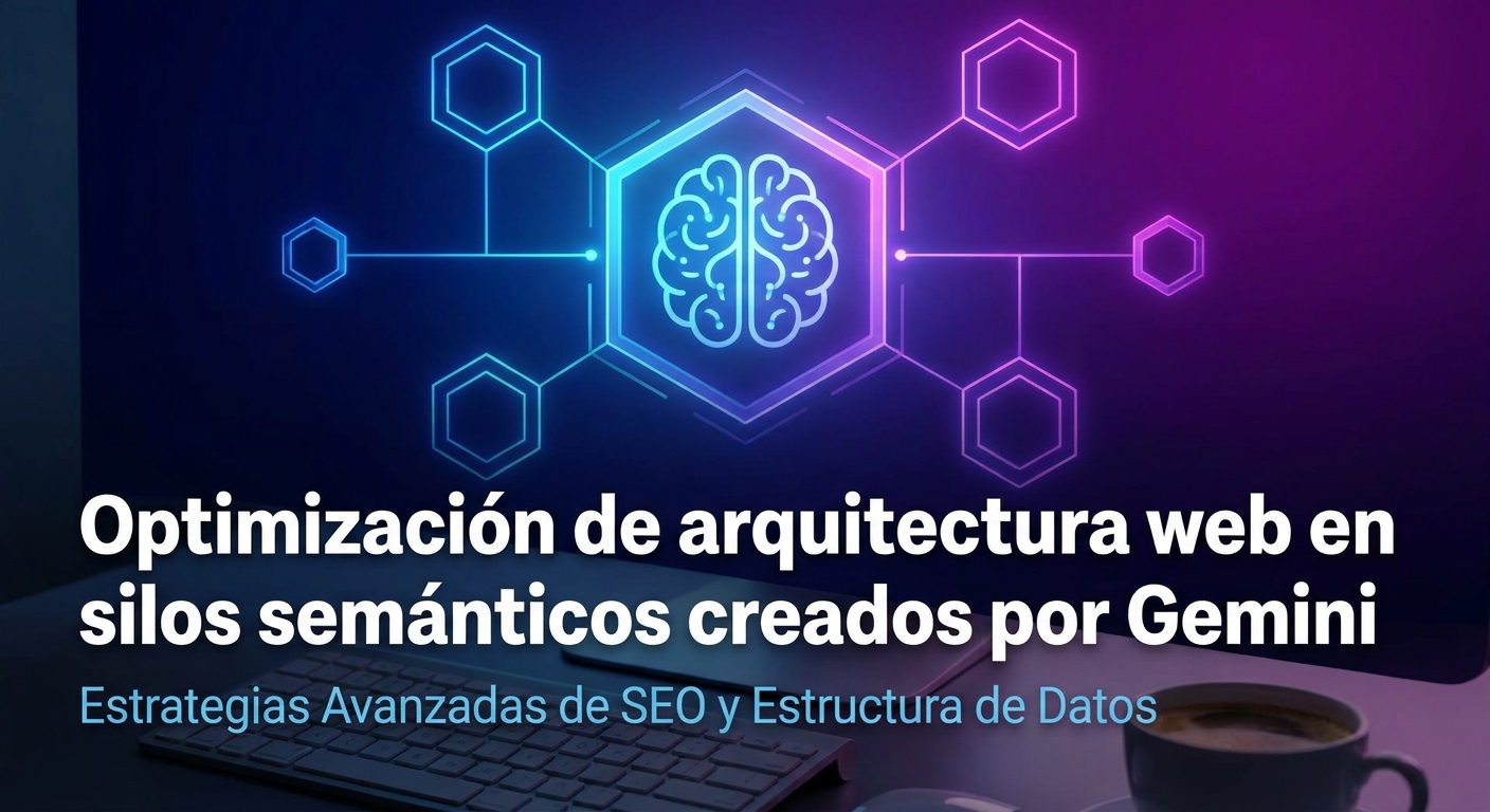 Optimización de arquitectura web en silos semánticos creados por Gemini