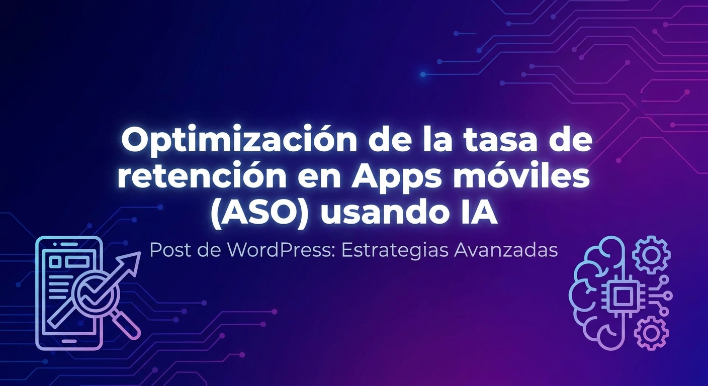 Optimización de la tasa de retención en Apps móviles (ASO) usando IA