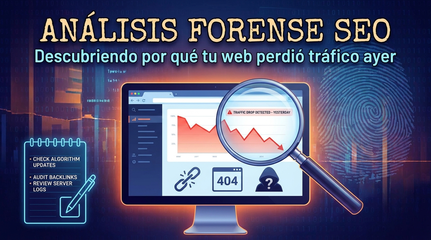 Análisis forense SEO: Descubriendo por qué tu web perdió tráfico ayer