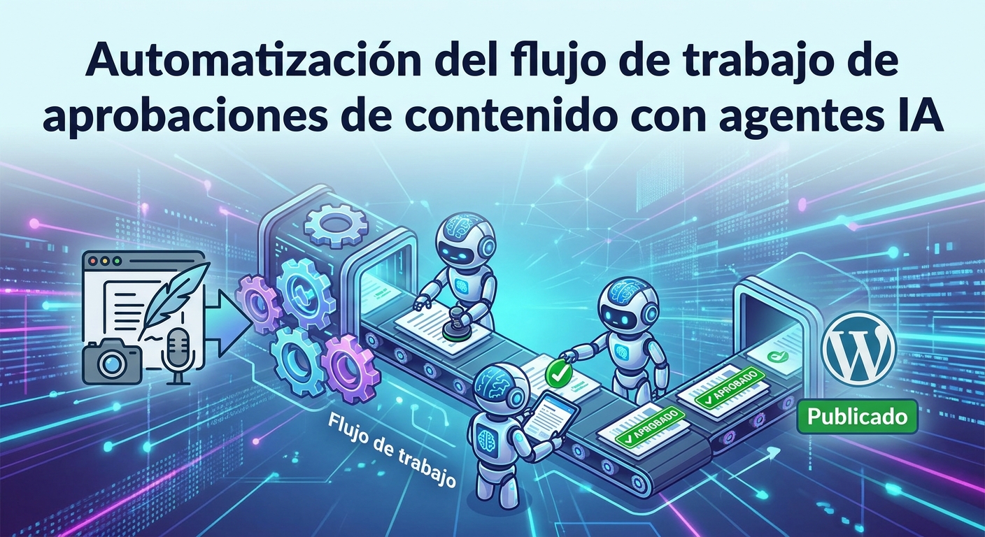 Automatización del flujo de trabajo de aprobaciones de contenido con agentes IA