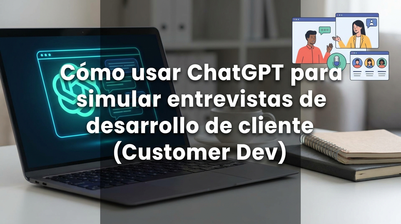 Cómo usar ChatGPT para simular entrevistas de desarrollo de cliente (Customer Dev)