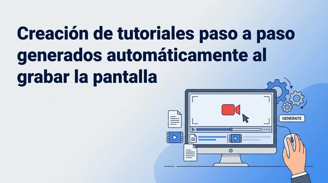 Creación de tutoriales paso a paso generados automáticamente al grabar la pantalla