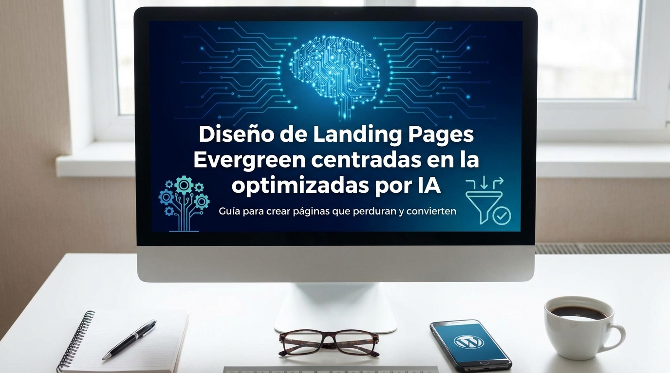 Diseño de Landing Pages Evergreen centradas en la conversión y optimizadas por IA