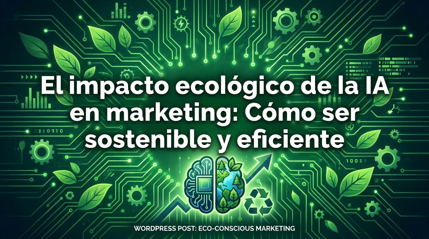 El impacto ecológico de la IA en marketing: Cómo ser sostenible y eficiente