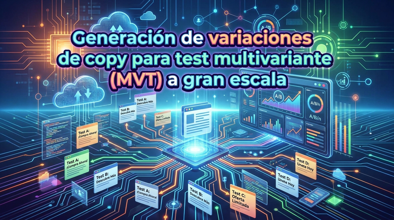 Generación de variaciones de copy para test multivariante (MVT) a gran escala