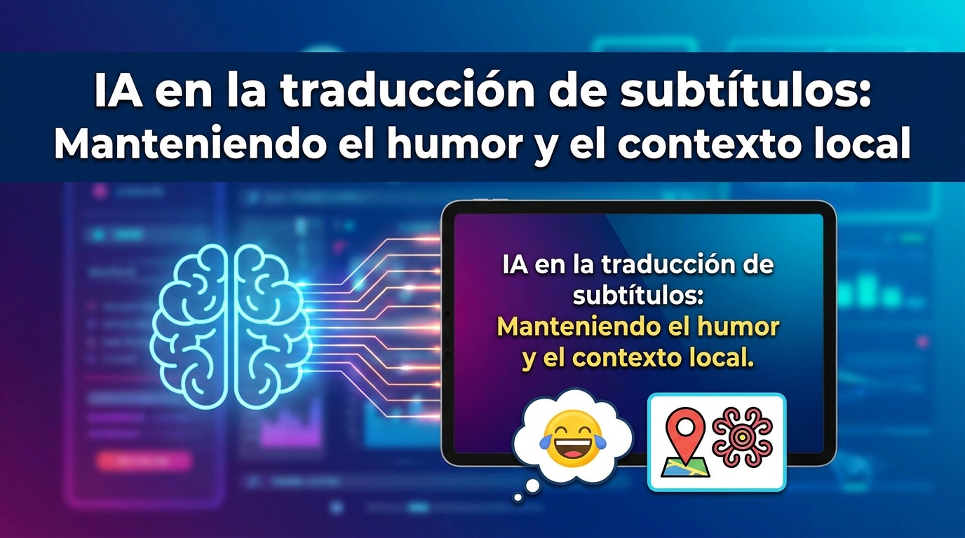 IA en la traducción de subtítulos: Manteniendo el humor y el contexto local