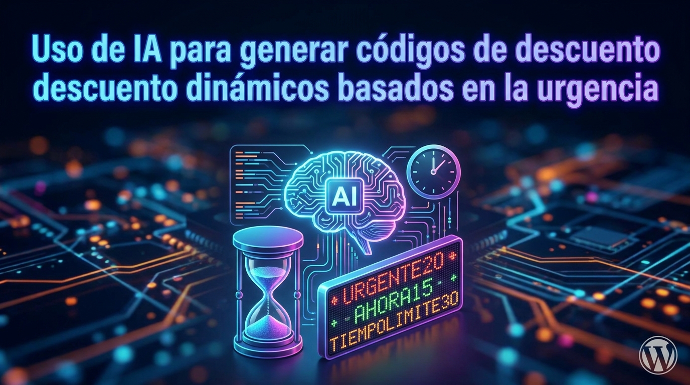 Uso de IA para generar códigos de descuento dinámicos basados en la urgencia