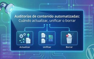 Auditorías de contenido automatizadas: Cuándo actualizar, unificar o borrar