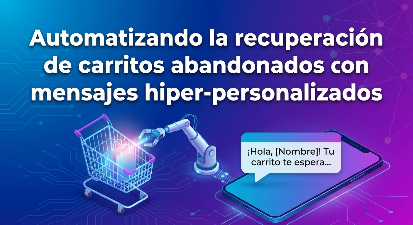 Automatizando la recuperación de carritos abandonados con mensajes hiper-personalizados