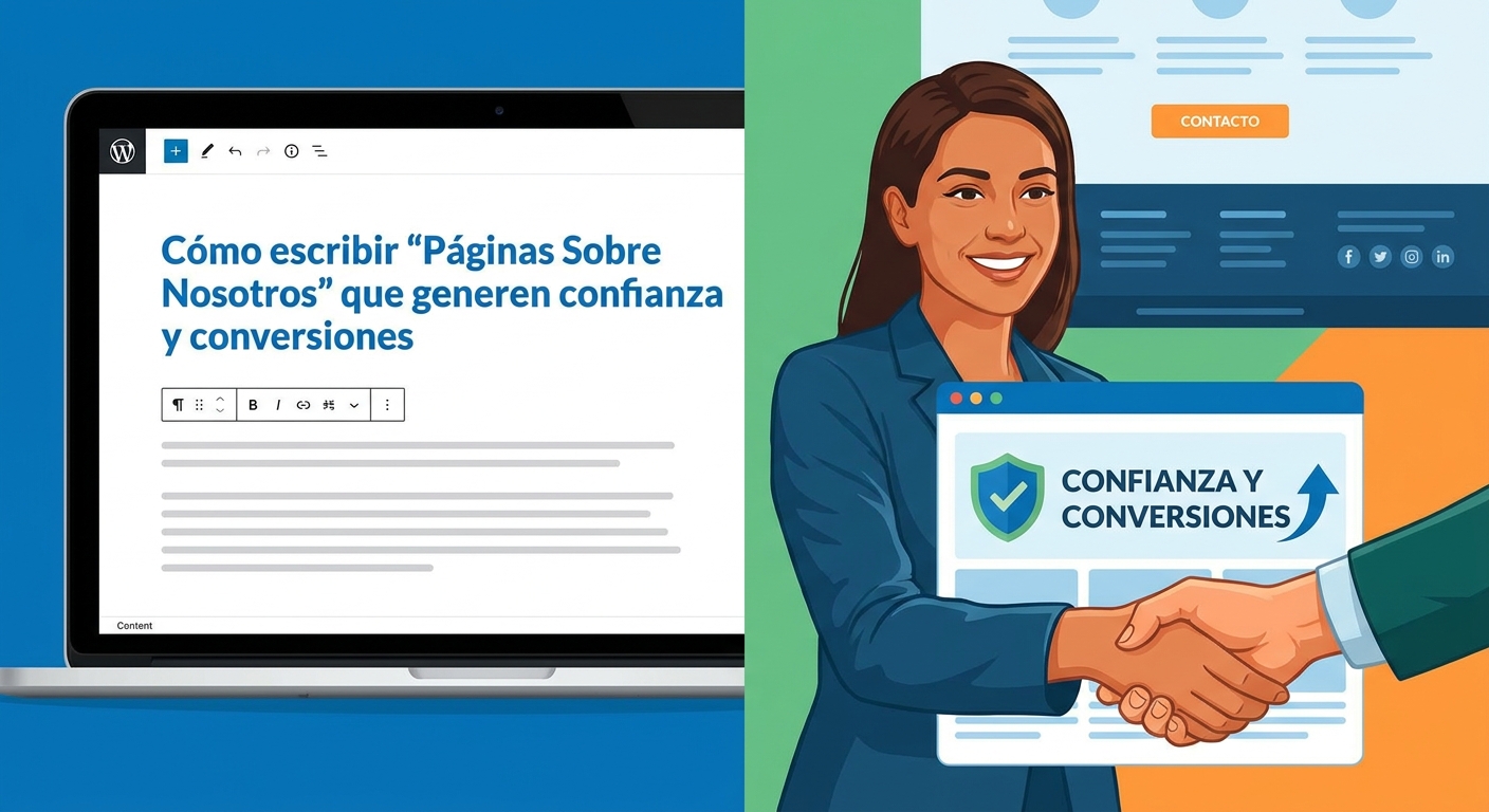 Cómo escribir "Páginas Sobre Nosotros" que generen confianza y conversiones