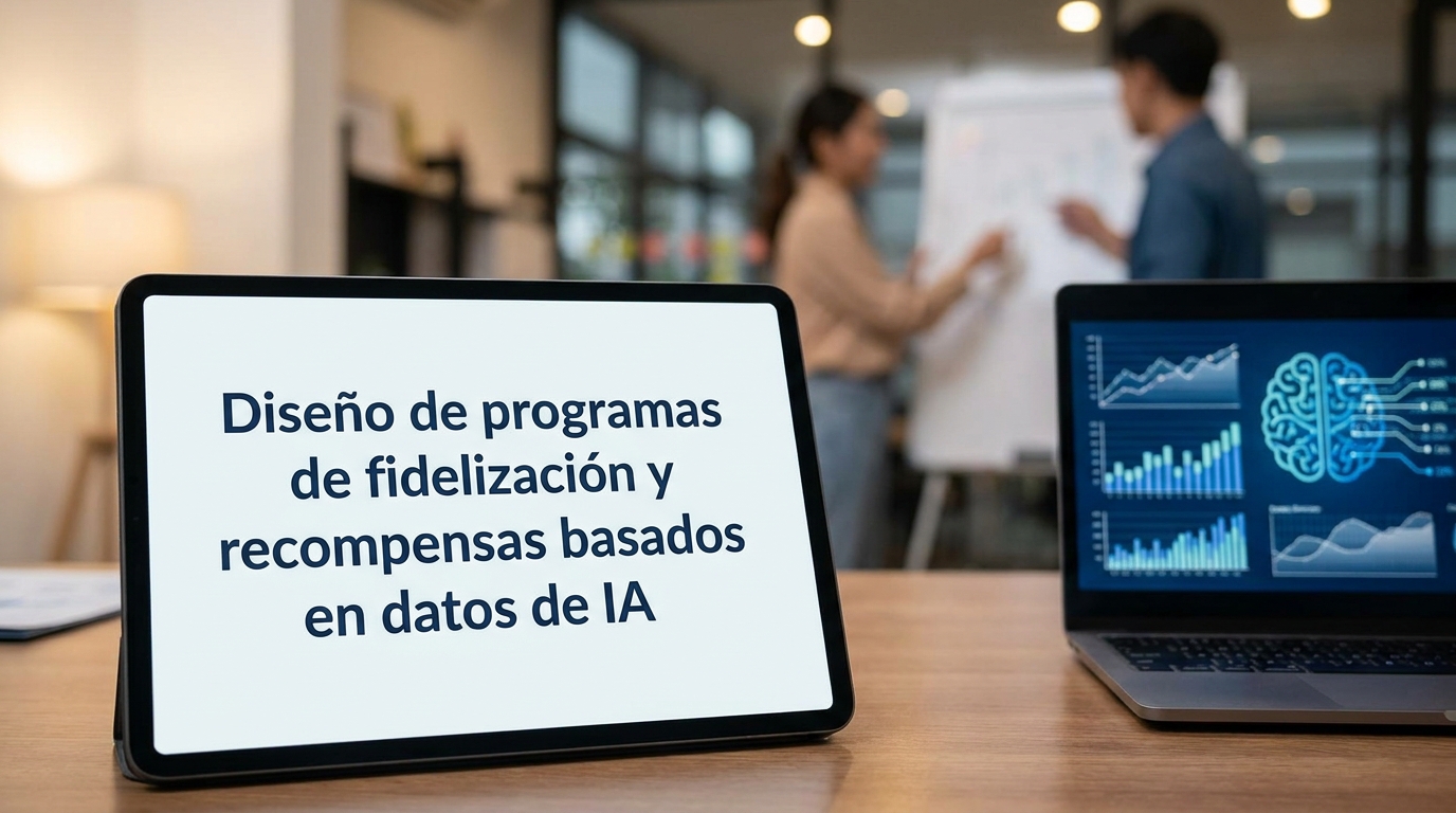 Diseño de programas de fidelización y recompensas basados en datos de IA
