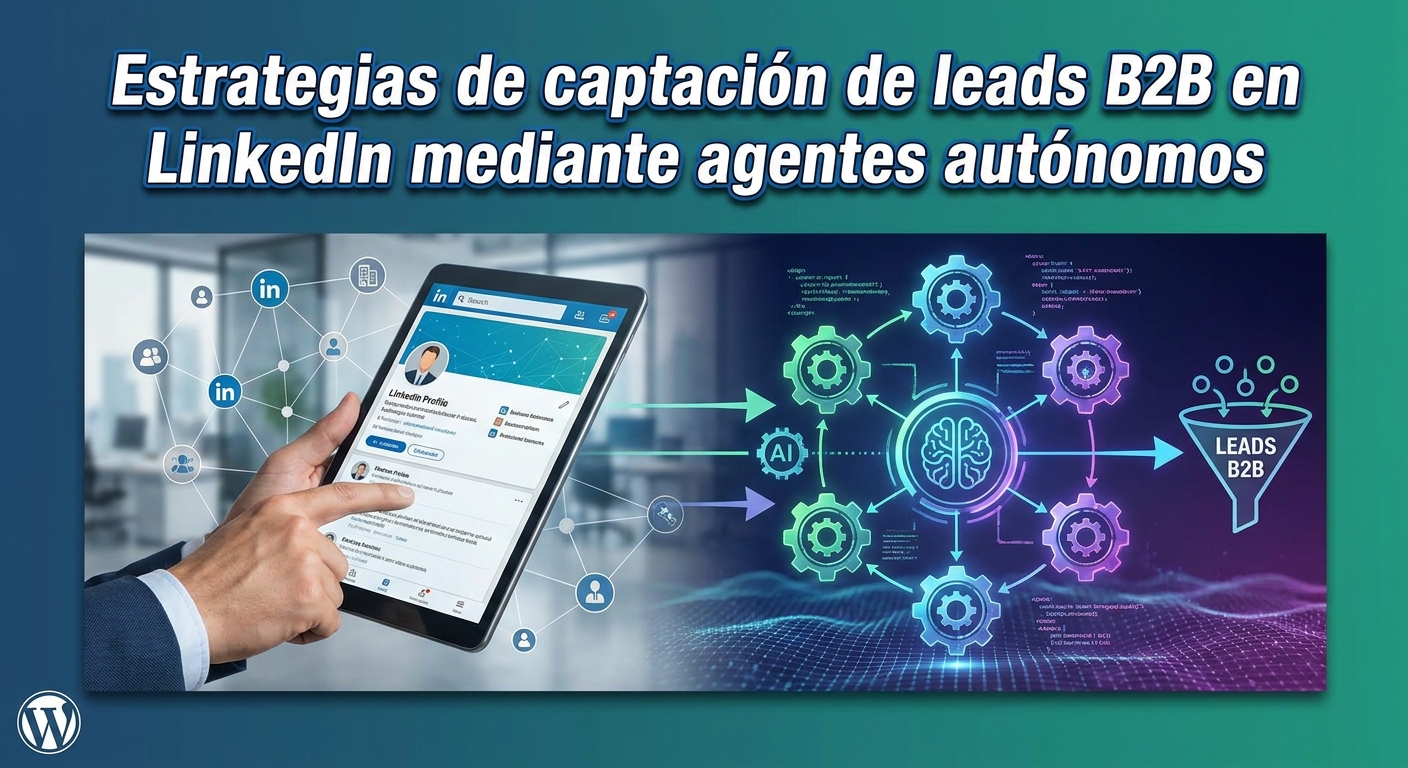Estrategias de captación de leads B2B en LinkedIn mediante agentes autónomos