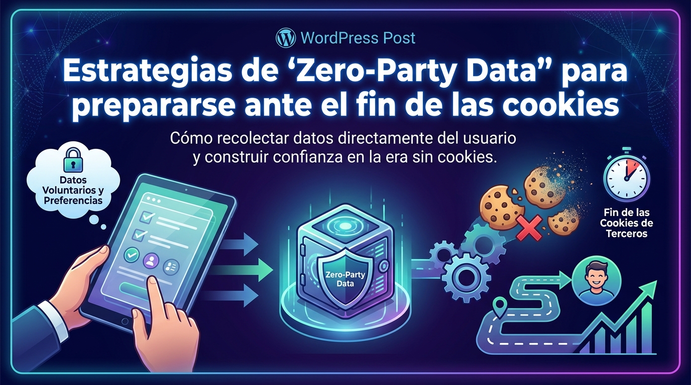 Estrategias de "Zero-Party Data" para prepararse ante el fin de las cookies