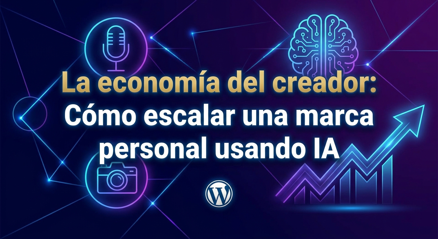 La economía del creador: Cómo escalar una marca personal usando IA