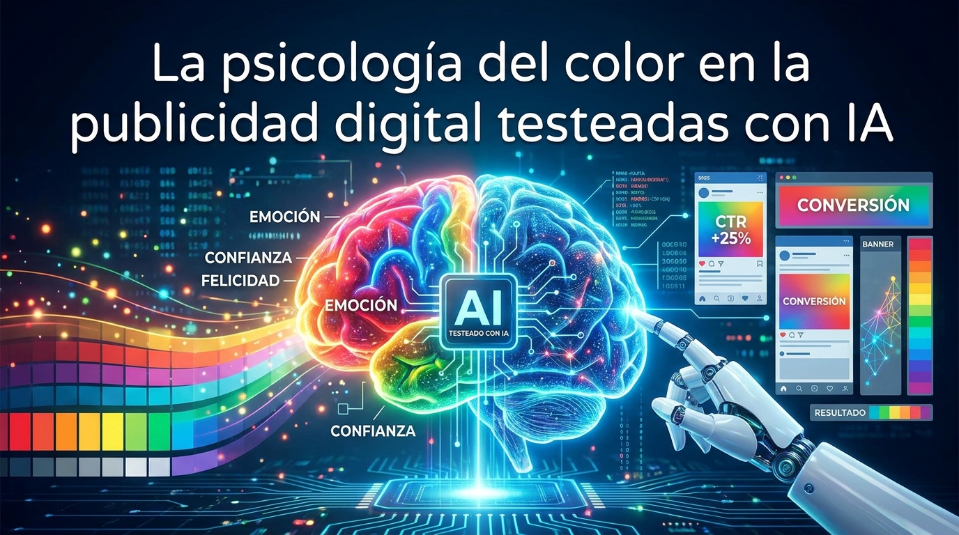 La psicología del color en la publicidad digital testeadas con IA