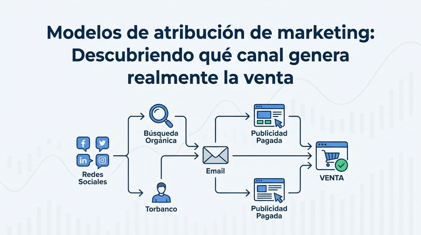 Modelos de atribución de marketing: Descubriendo qué canal genera realmente la venta