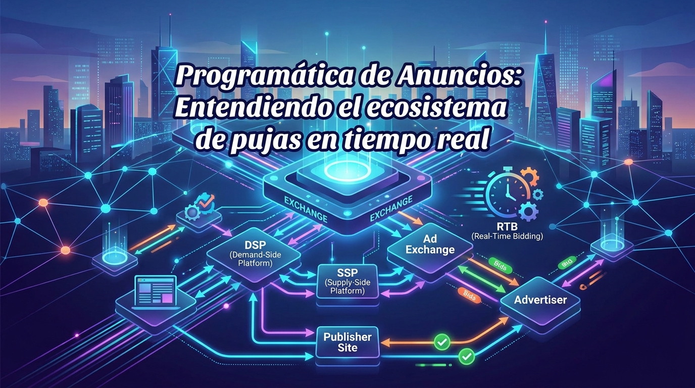 Programática de Anuncios: Entendiendo el ecosistema de pujas en tiempo real