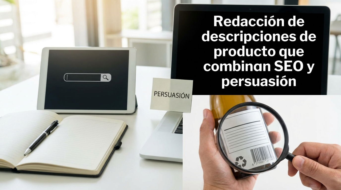 Redacción de descripciones de producto que combinan SEO y persuasión