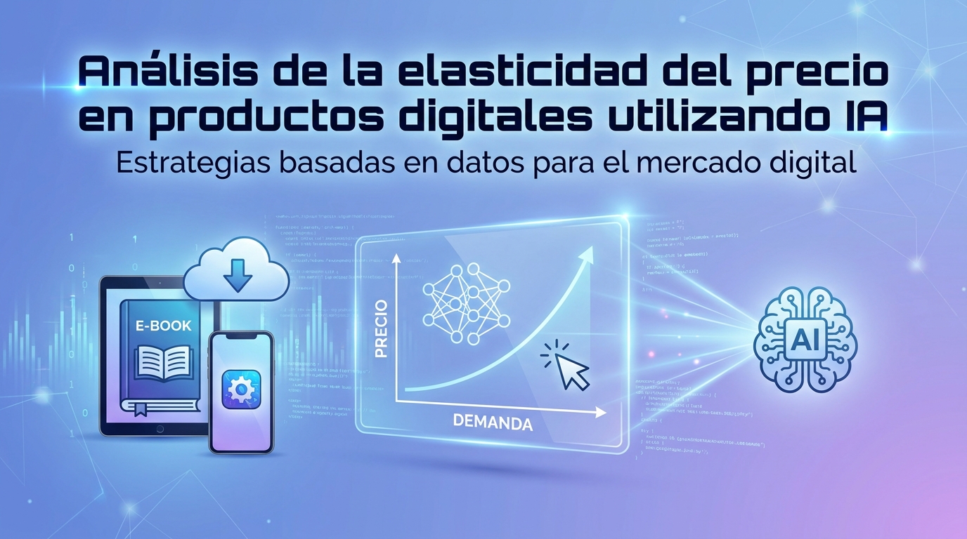 Análisis de la elasticidad del precio en productos digitales utilizando IA