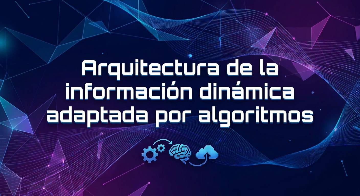 Arquitectura de la información dinámica adaptada por algoritmos