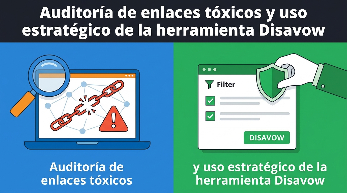 Auditoría de enlaces tóxicos y uso estratégico de la herramienta Disavow